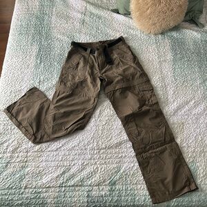 Eastern Mountain Sports Olive Brown Cargo Track Pants